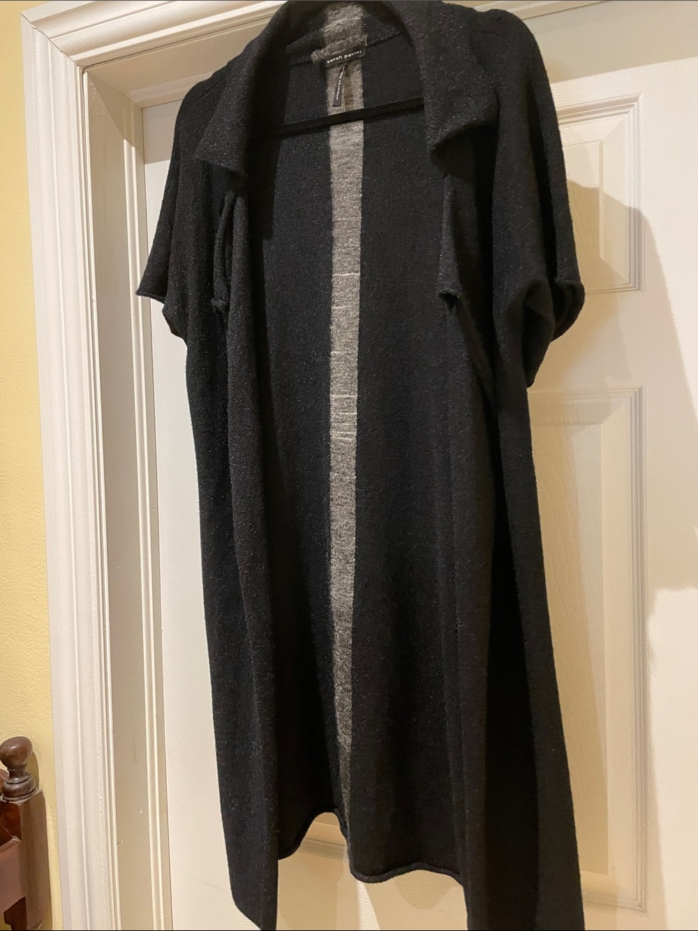 Sarah Pacini Longline Cardigan One Size Avant-Garde Artistic Lagenlook